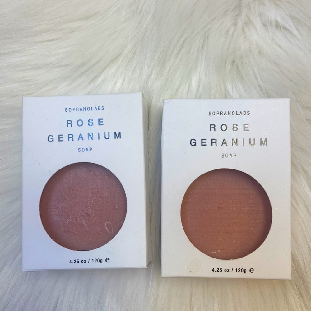 Sopranolabs Rose Geranium Soaps Set of 2 - New!!​